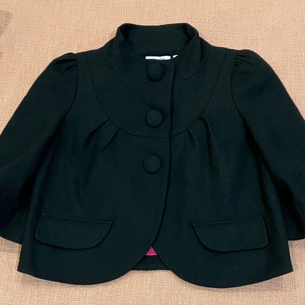 Miss Shop size 6 wm’s mod 1960’s vintage style wool blend Blazer / Pink Lining